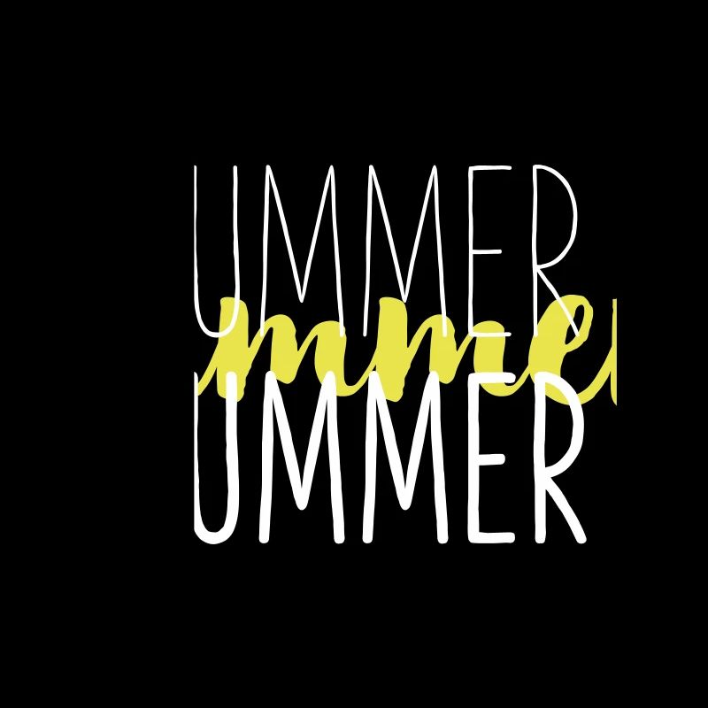 Summer Typo Overlay Gelbes Script