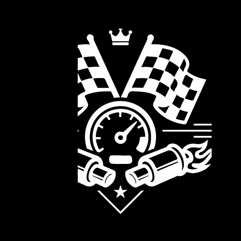 Racing Flag Exhaust Speedometer