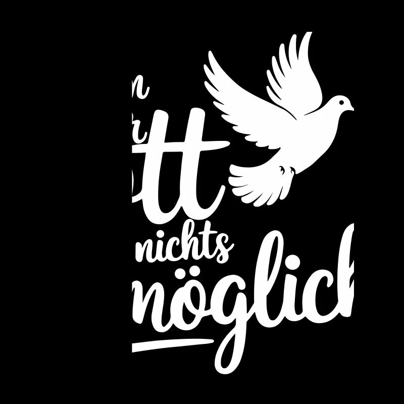 Nothing is impossible for God Dove motif
