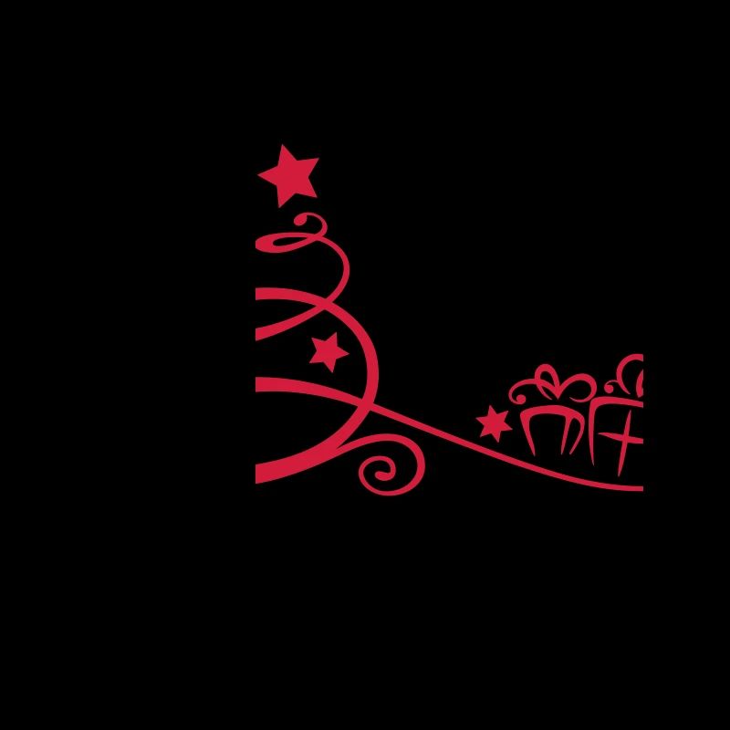 Sapin de Noël avec étoiles et cadeaux