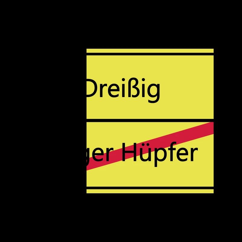 Warnschild Humor: Junger Hüpfler