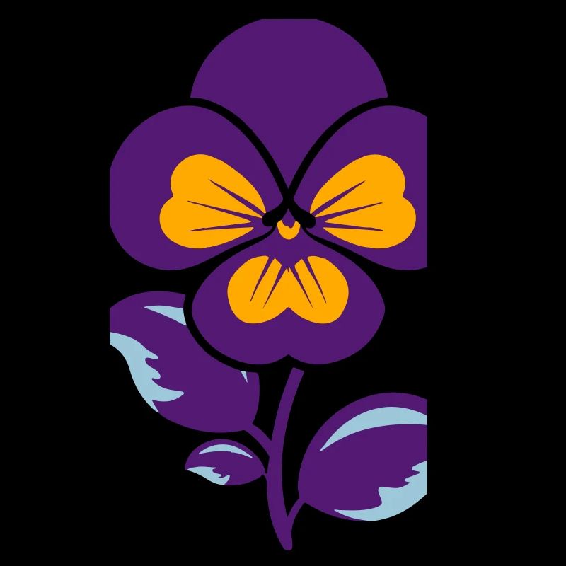 Fleur violette et oranger