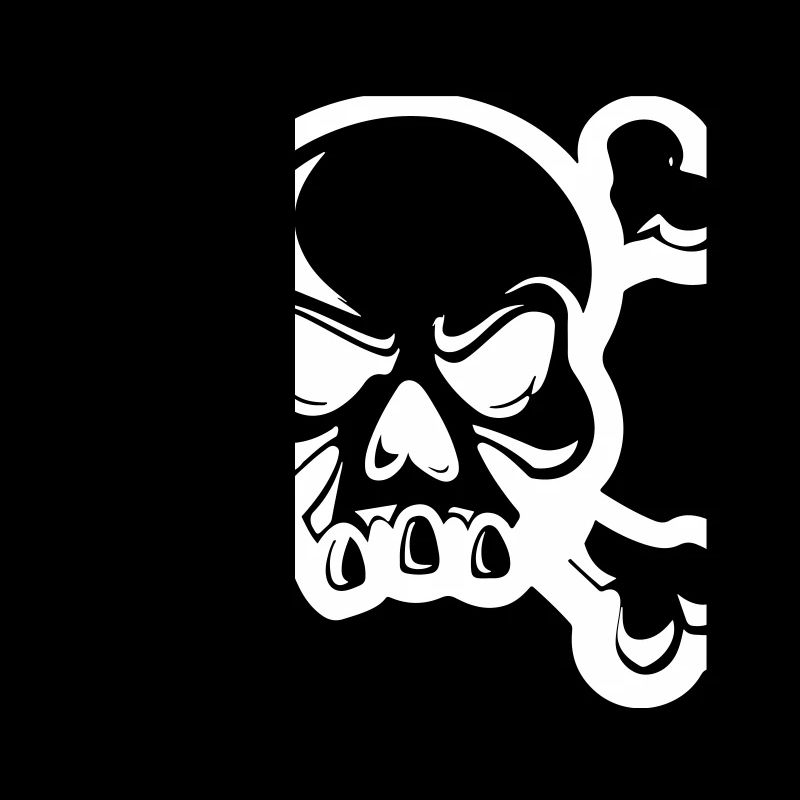 Totenkopf Skelett Knochen Symbol