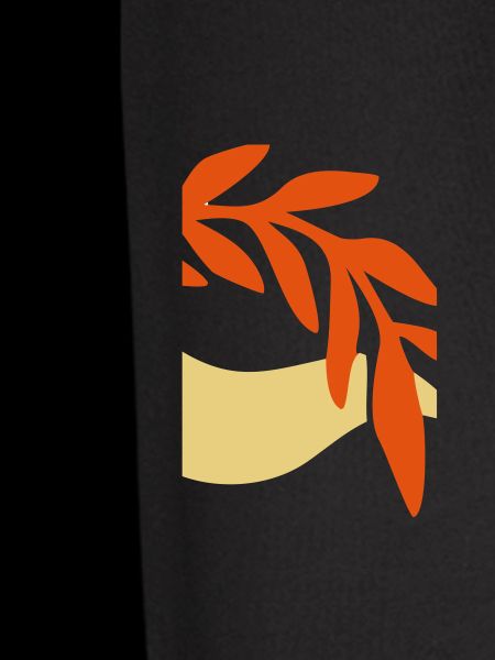 Hand Leaf Nature Boho Logo