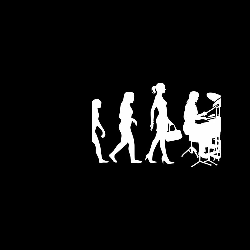 Evolution Schlagzeugerin Percussion Drummer Lady