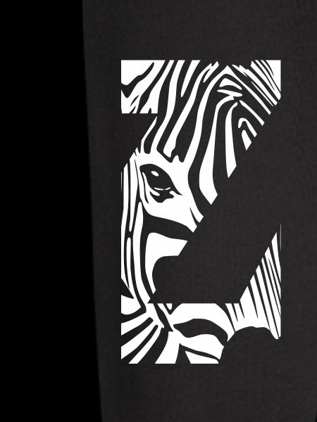 Zebra Mix Mono White