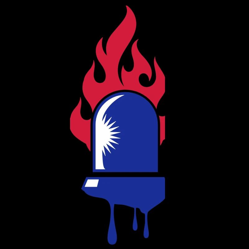 rotating blue beacon light-Fire department