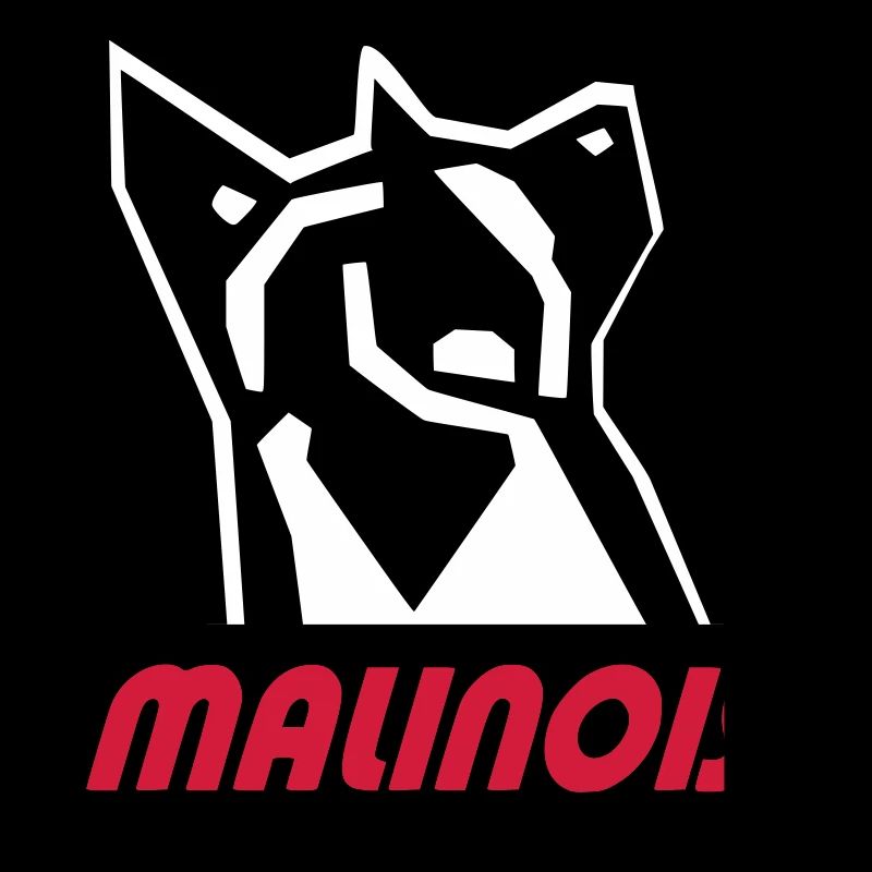 Portrait de chien monochrome avec texte malinois