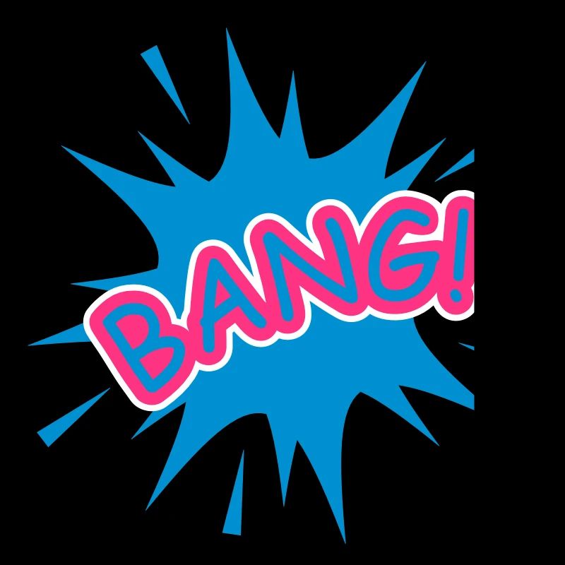 Eine Comic Sprechblase- Bang !