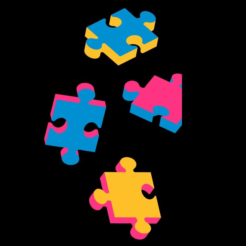 four puzzle pieces