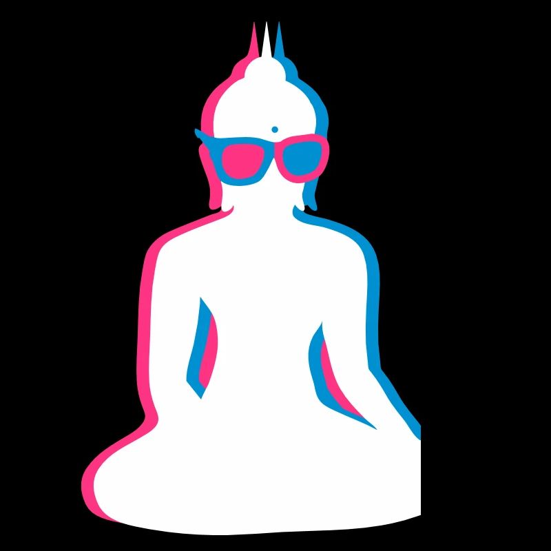 cooler 3D Buddha mit 3D Brille