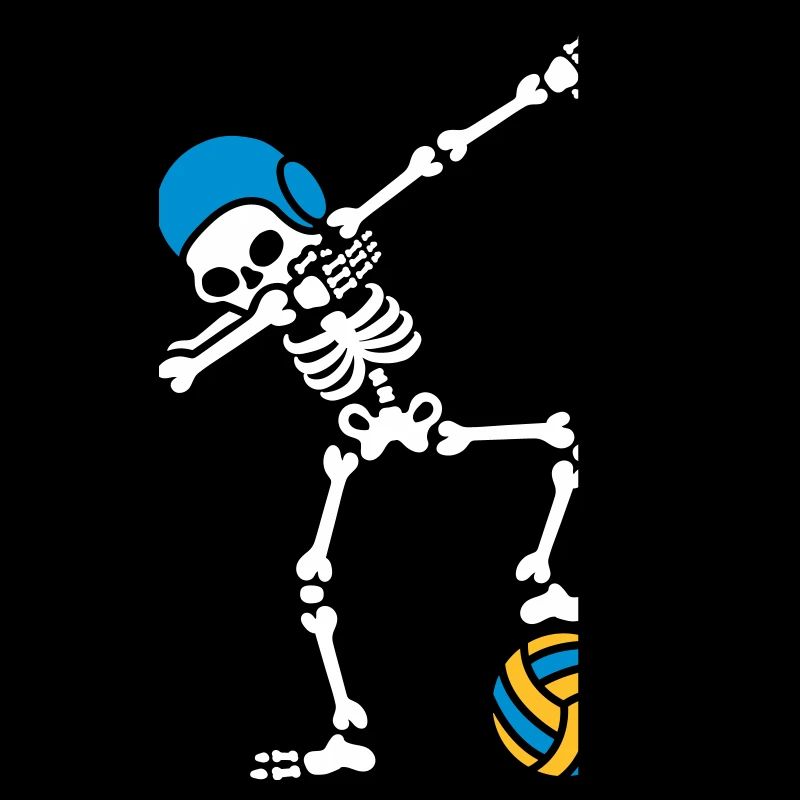 DAB DABBING Skelett Wasserball Halloween