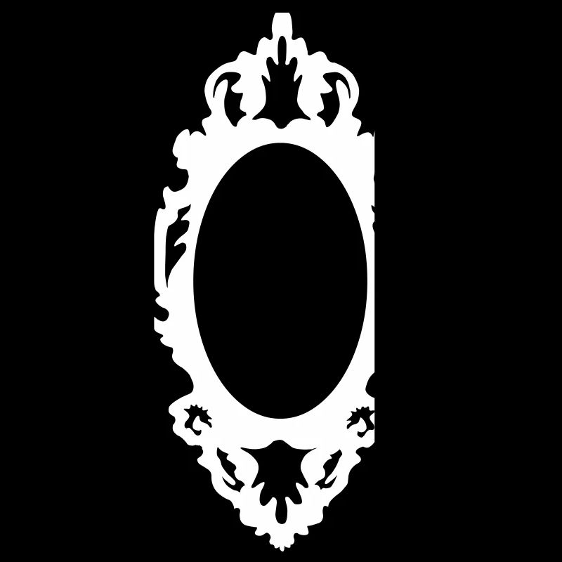 An antique mirror