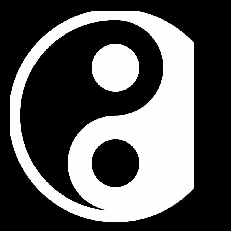 Yin Yang Vector Perfect Harmonic Personalize