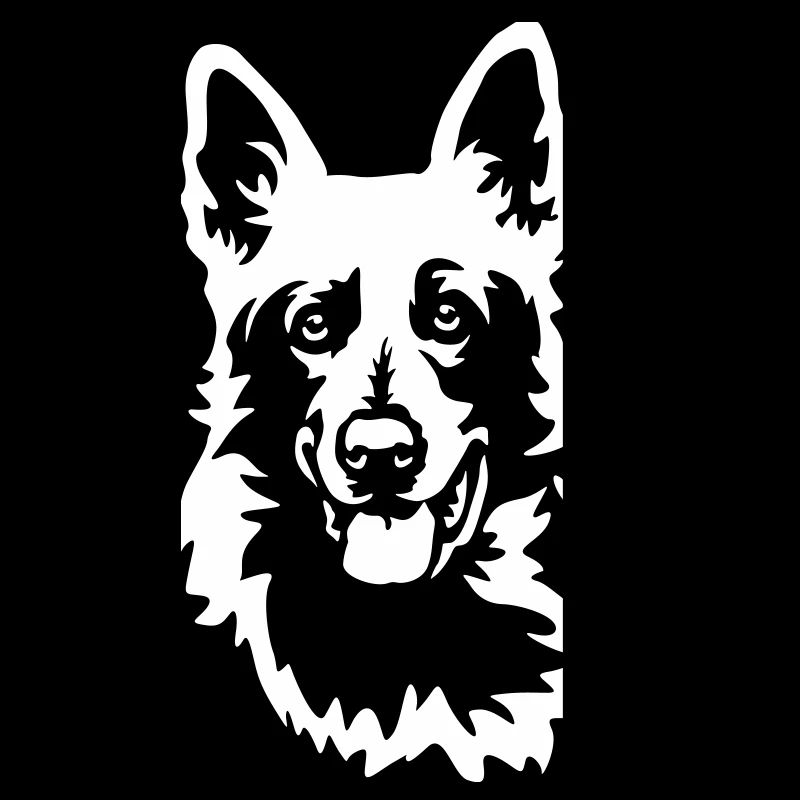 Schweizer Schäferhund Kopf "Black Edition"