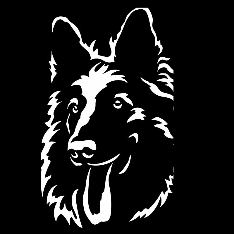 Schweizer Schäferhund Kopf "Black Edition"