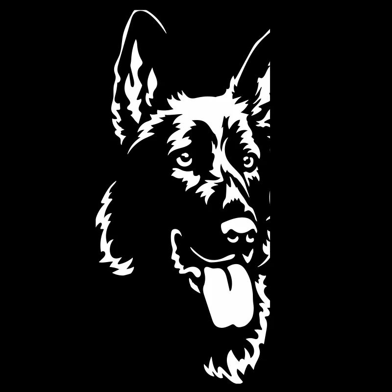German Shepherd Head "Black Edition"