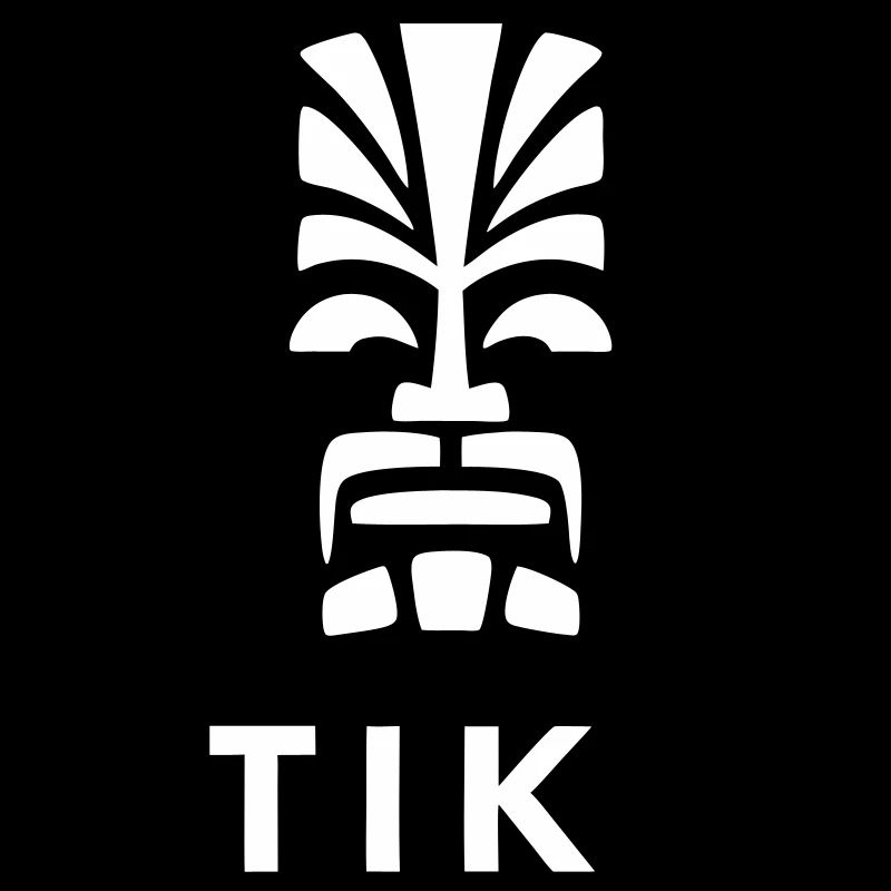 Tiki Design Polynesischer Kopf Lebendig