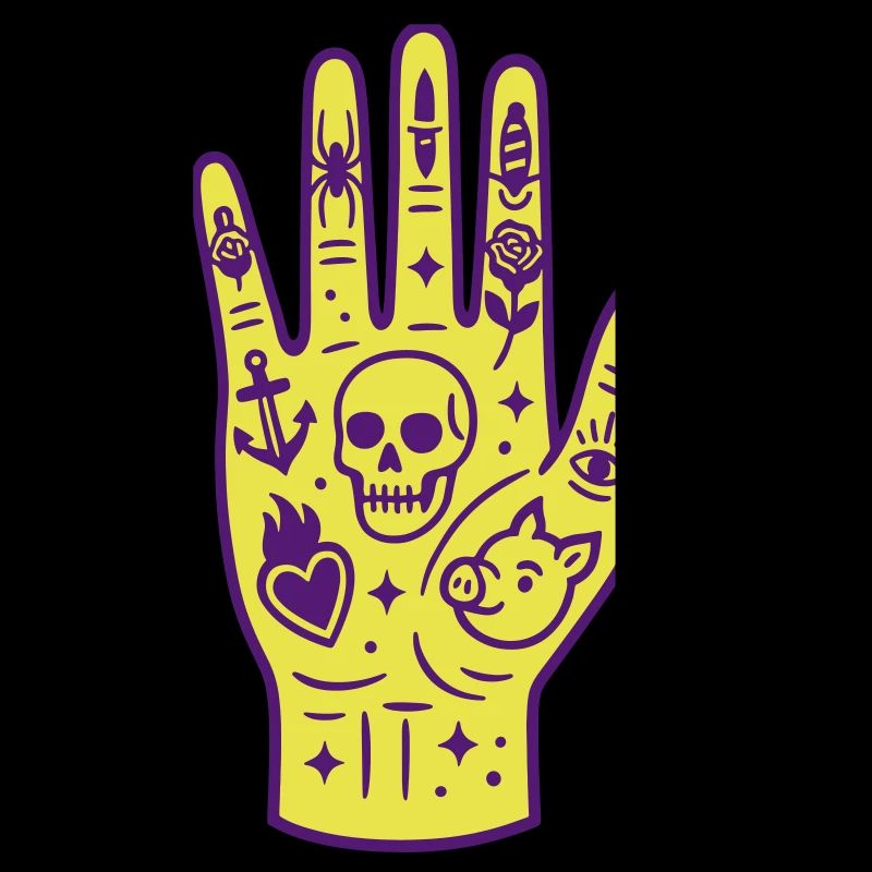 Okkult Hand Pop Art