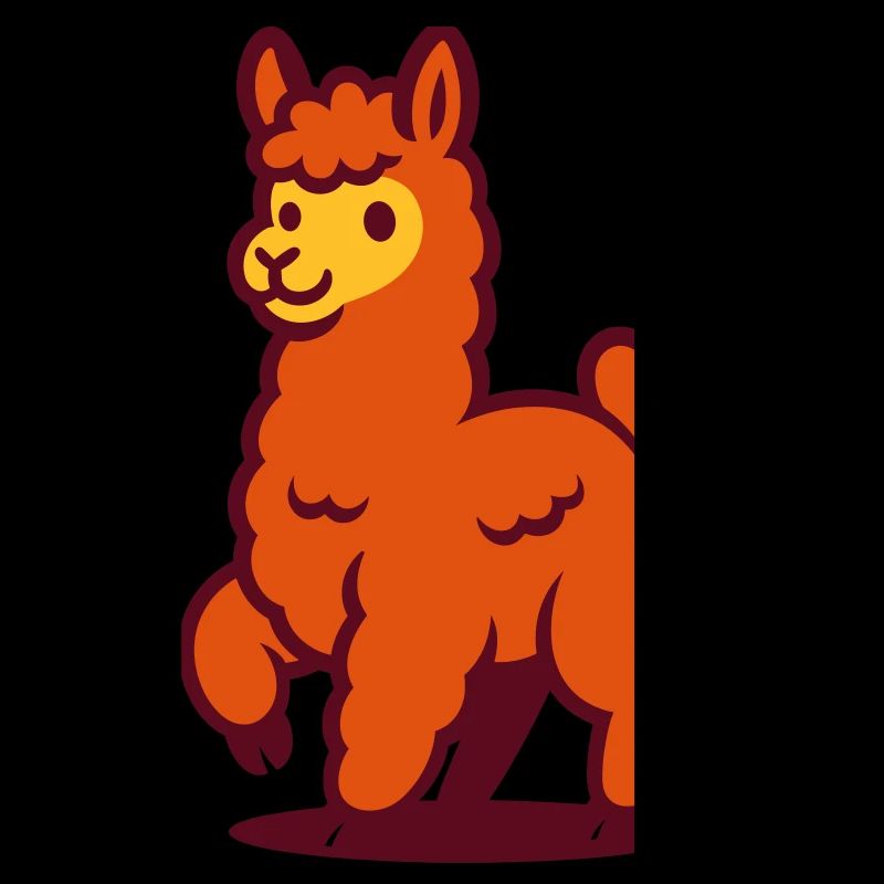 Fröhliches Llama