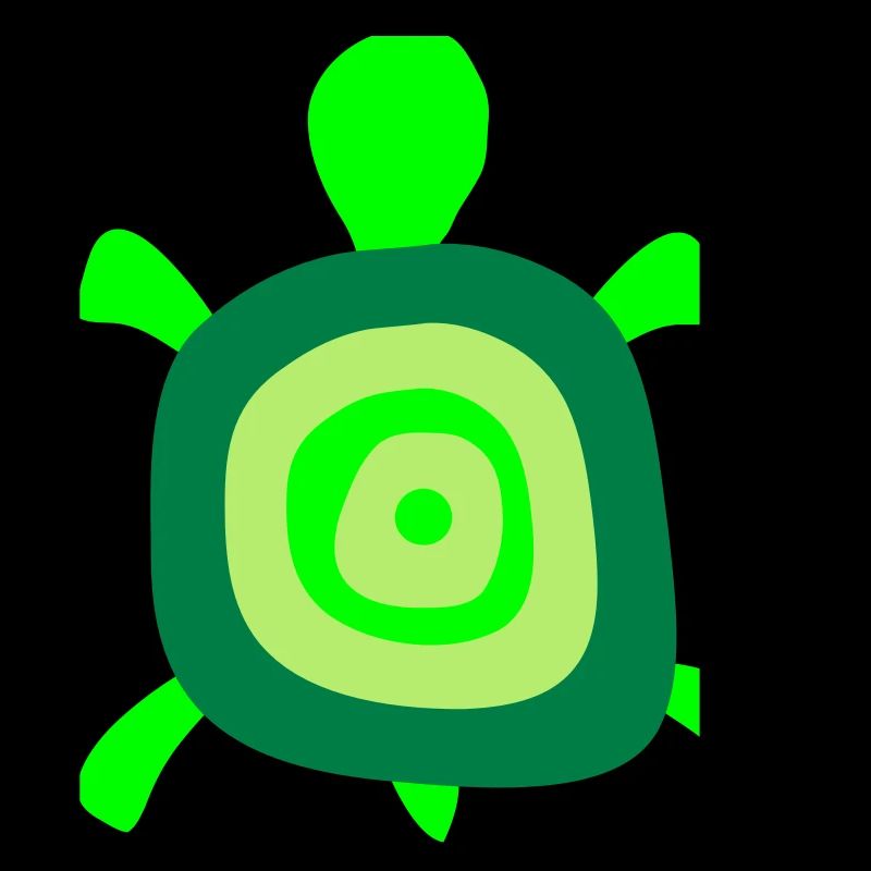 Turtle Turtle Shell Circles Tank Logo