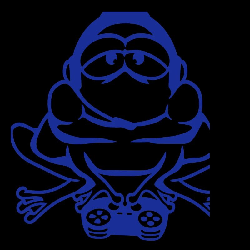 Frog Gamer Nerd Gaming Controller Console Game