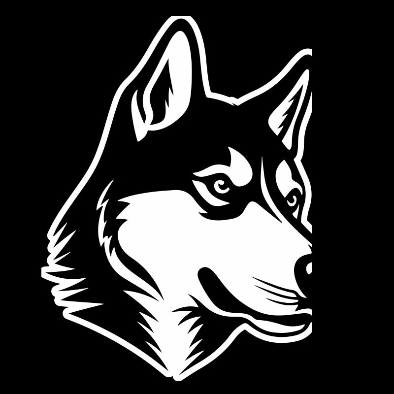 Husky Dog Head