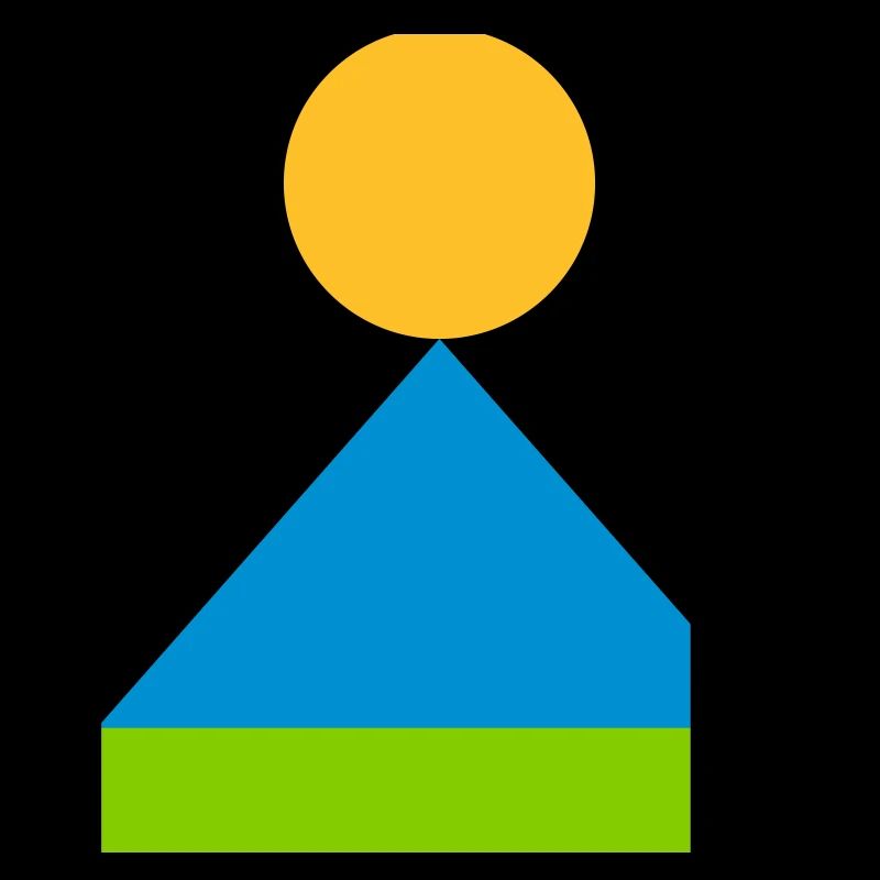 Geometric Triangle Sunrise