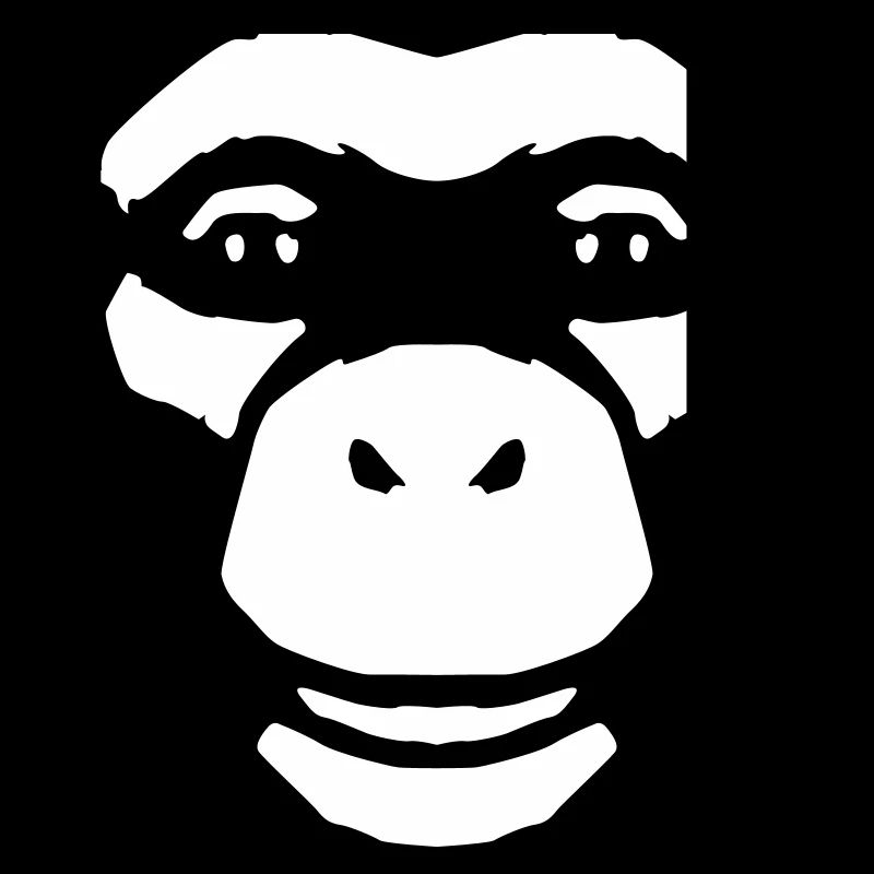 Monkey Face – Style primate de la jungle sauvage