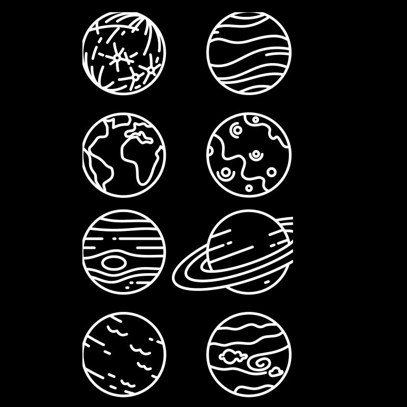 Sonnensystem Planeten – Solar System Weltraum