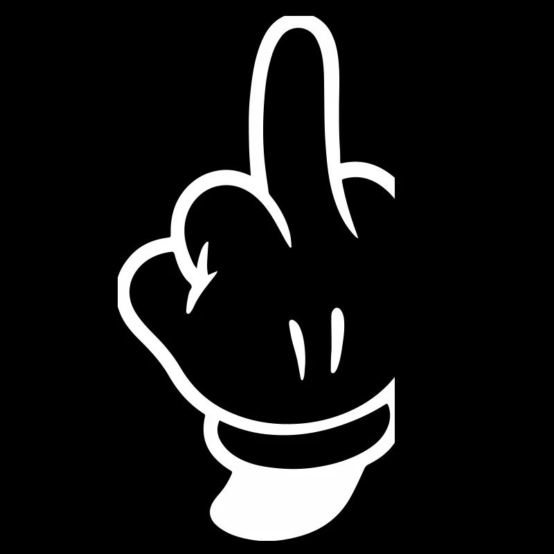 Mittelfinger Hand Comic
