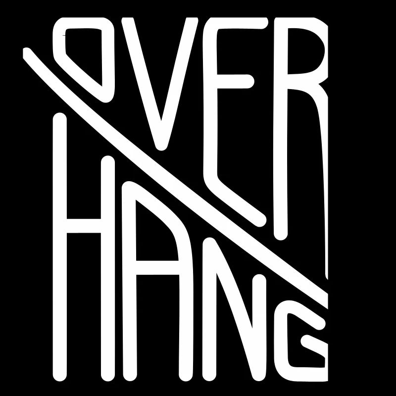 Overhang - Climbing Wall Typography