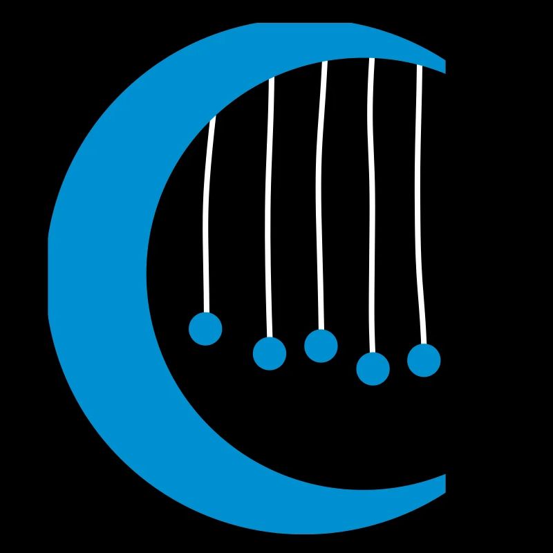 Lune bleue avec carillon à vent