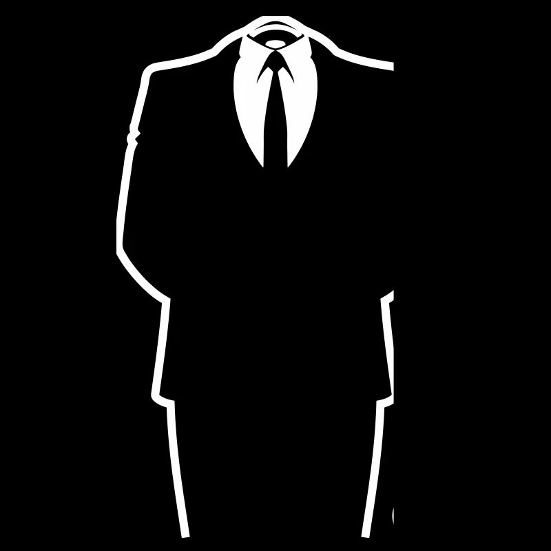 Anon Suit Hacker Mask Shirt