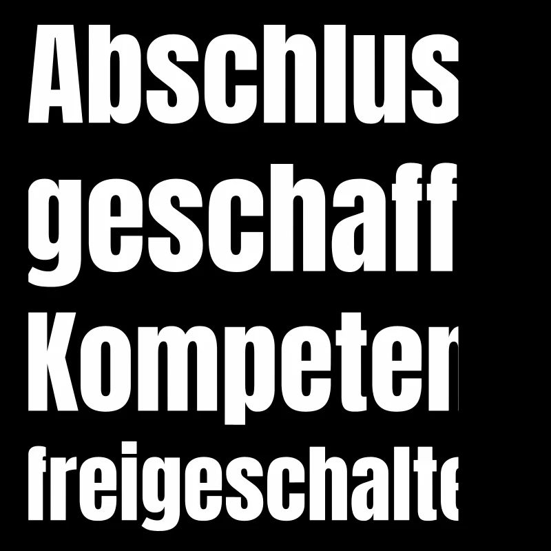 Abschluss geschafft - Kompetenz freigeschaltet