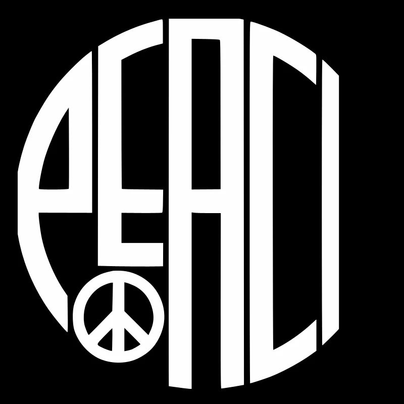 Peace Art Deco Typography