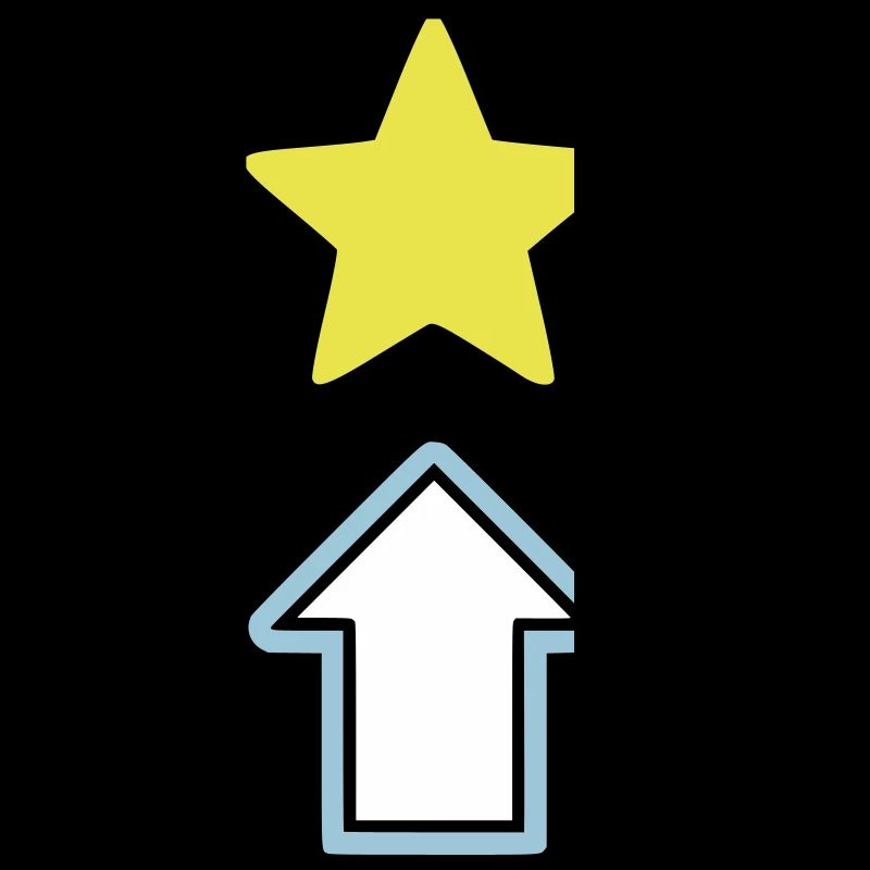 Stern Pfeil Comic Symbol