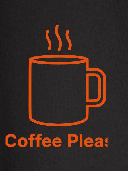 Coffee Please Mug Outline