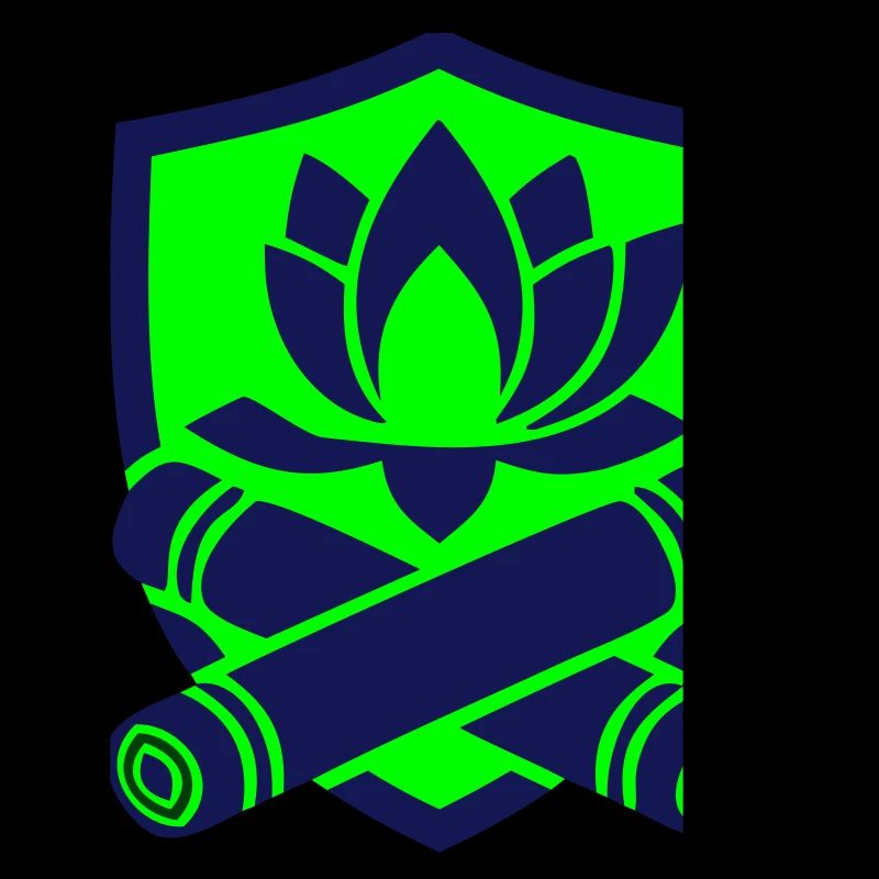Lotus Bamboo Crest Logo