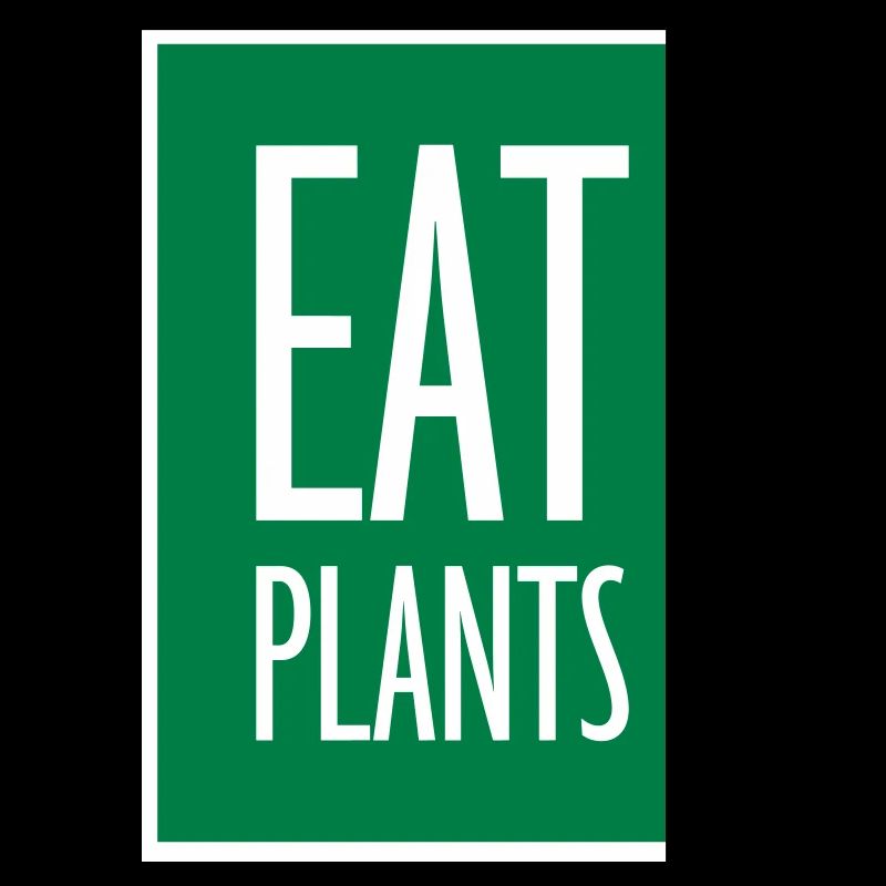 Eat Plants Lustig Vegan Vegetarisch Statement Logo