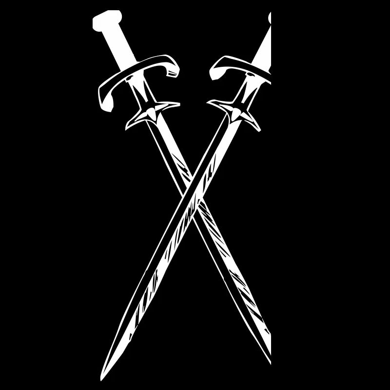 Deux épées en croix