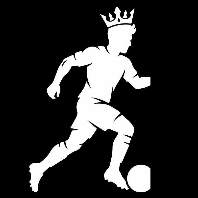 Silhouette du footballeur