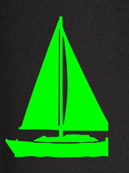 Sailboat NeonTurquoise