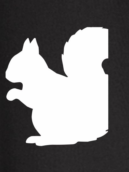 Pink Squirrel Silhouette