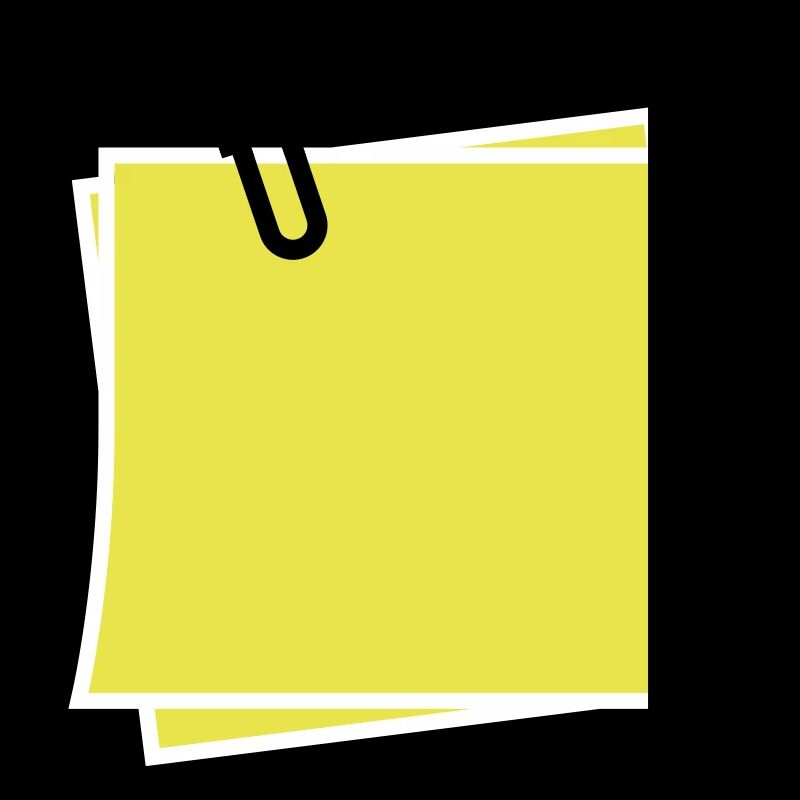 Postit | Zettel | gelber Zettel | Sticker |