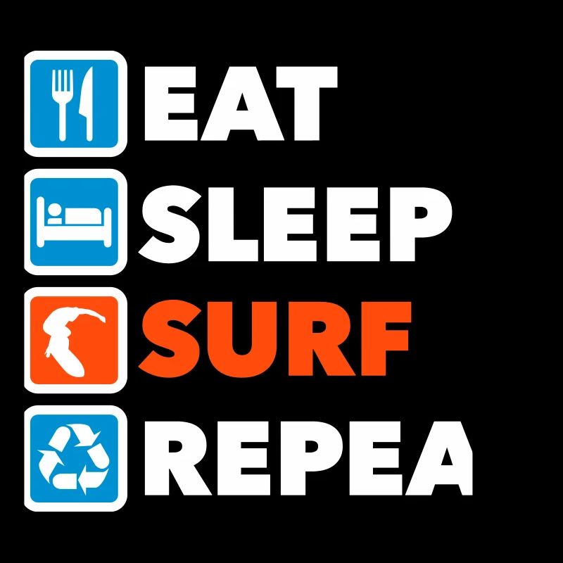 Manger, dormir, surfer, répéter