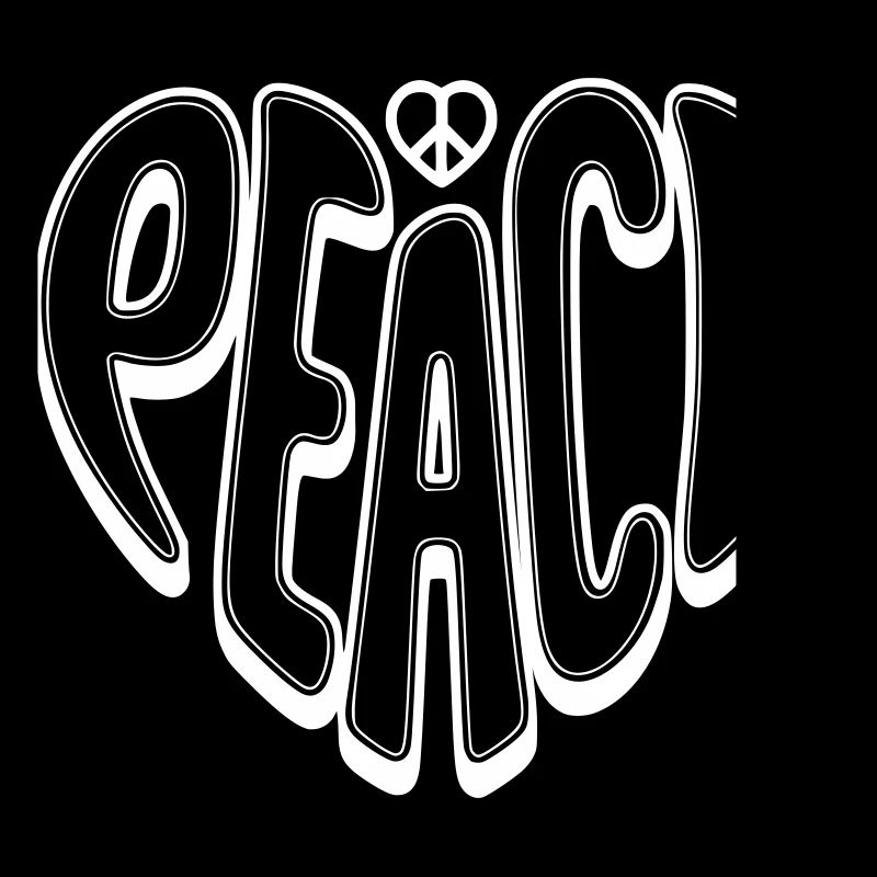 Peace Graffiti mit Peacezeichen 