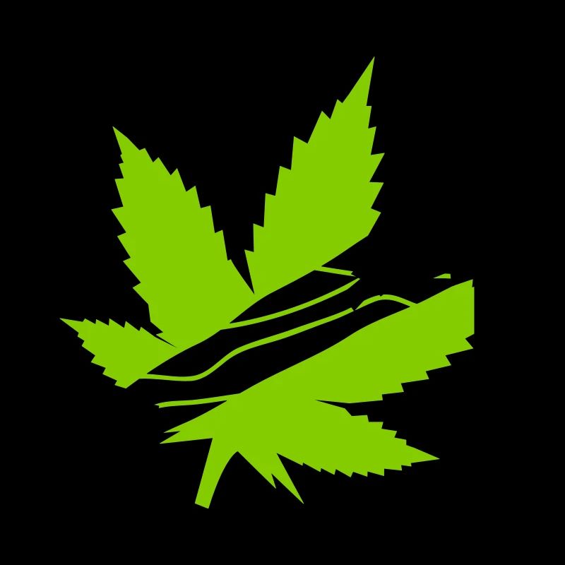 Néon Feuille De Cannabis Graphique