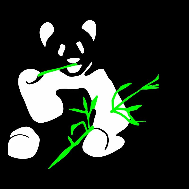 Panda mit Bambus