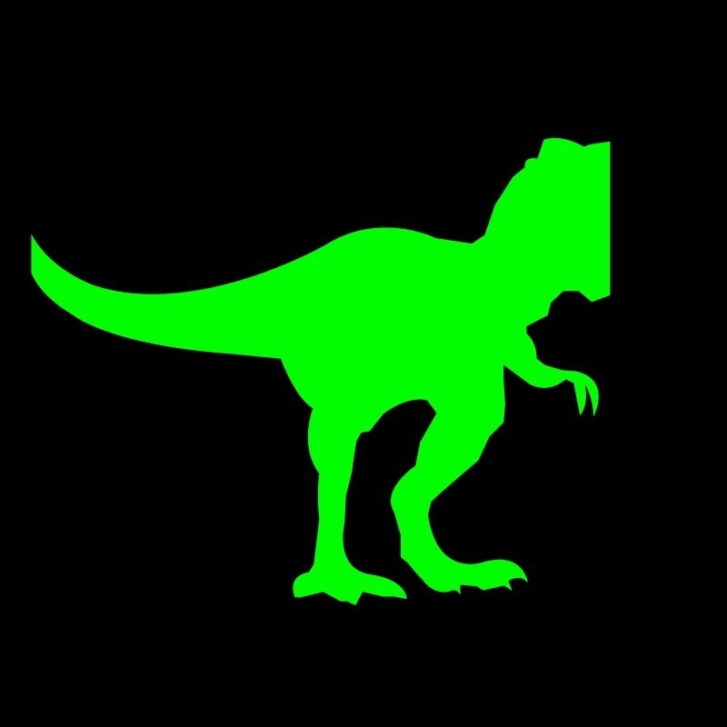 Silhouette de Dino Rex Vert